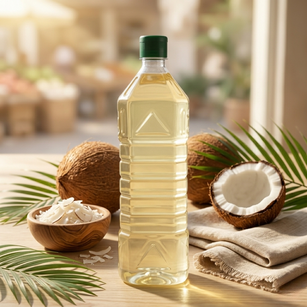 Cold-pressed coconut oil  